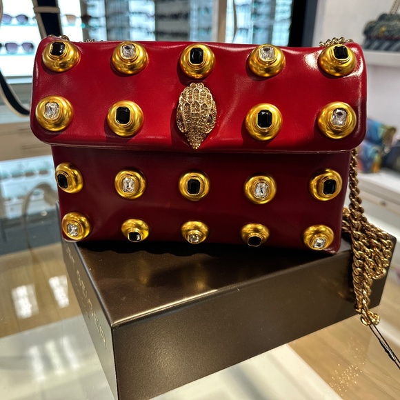 Kurt Geiger Handbags - NWT Kurt Geiger London Red Kensington Gem Leather Shoulder Bag